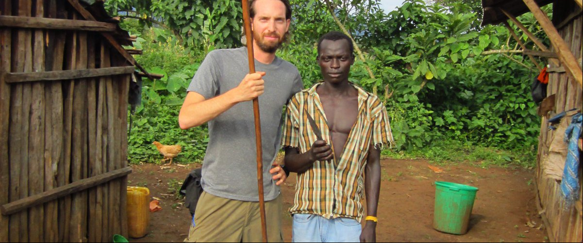 Zach is given a spear by Chabu friend.