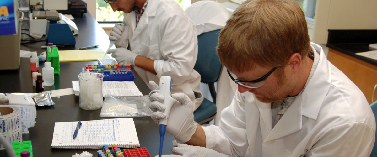 Cotinine assay. Mark Remiker (left) and Casey Roulette (right)