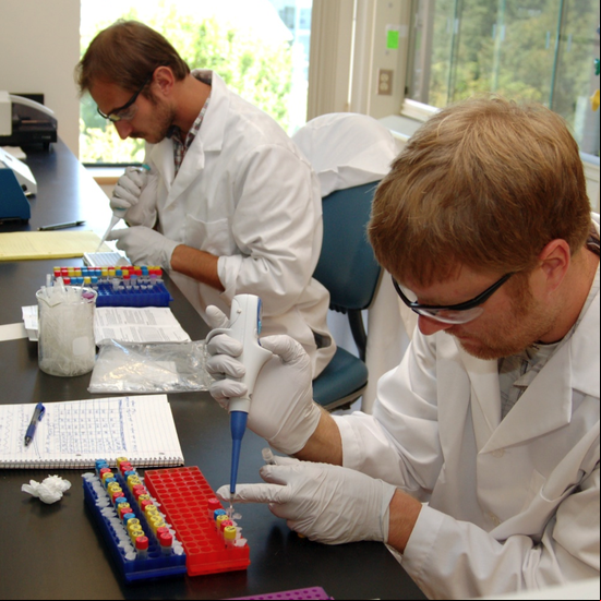 Cotinine assay. Mark Remiker (left) and Casey Roulette (right)